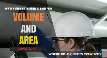 Calculating Paint Thickness: A Simple Guide Using Volume and Area