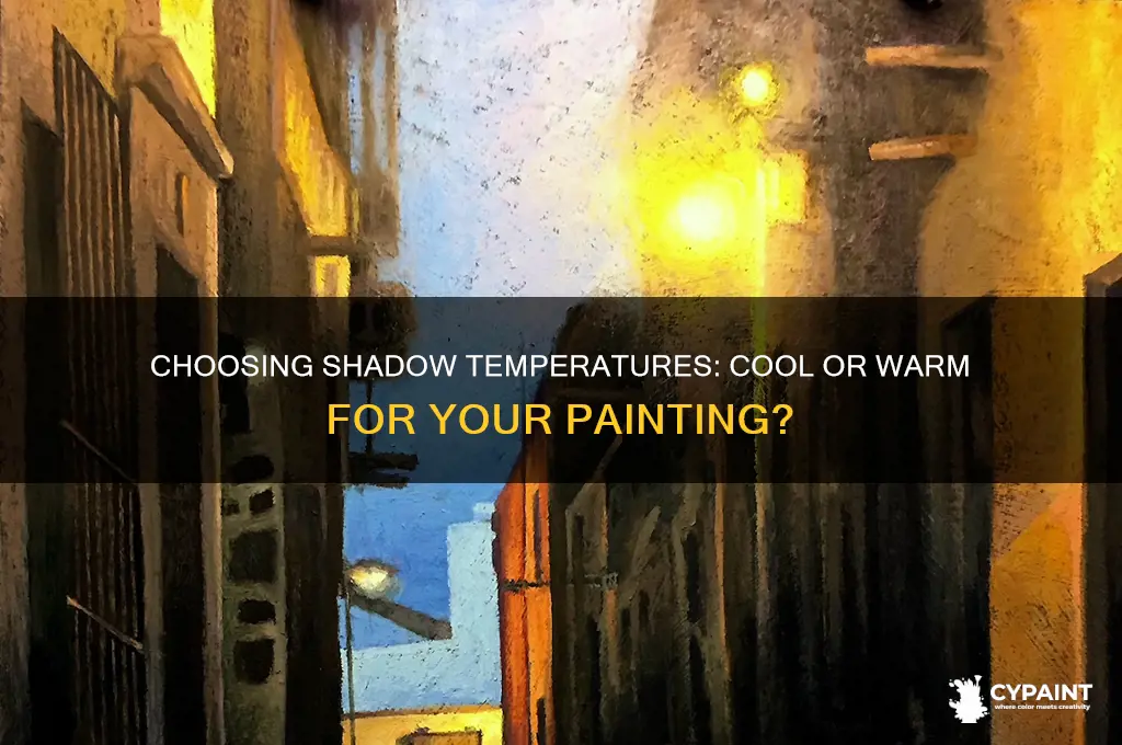 how to determine whether to paint cool or warm shadows