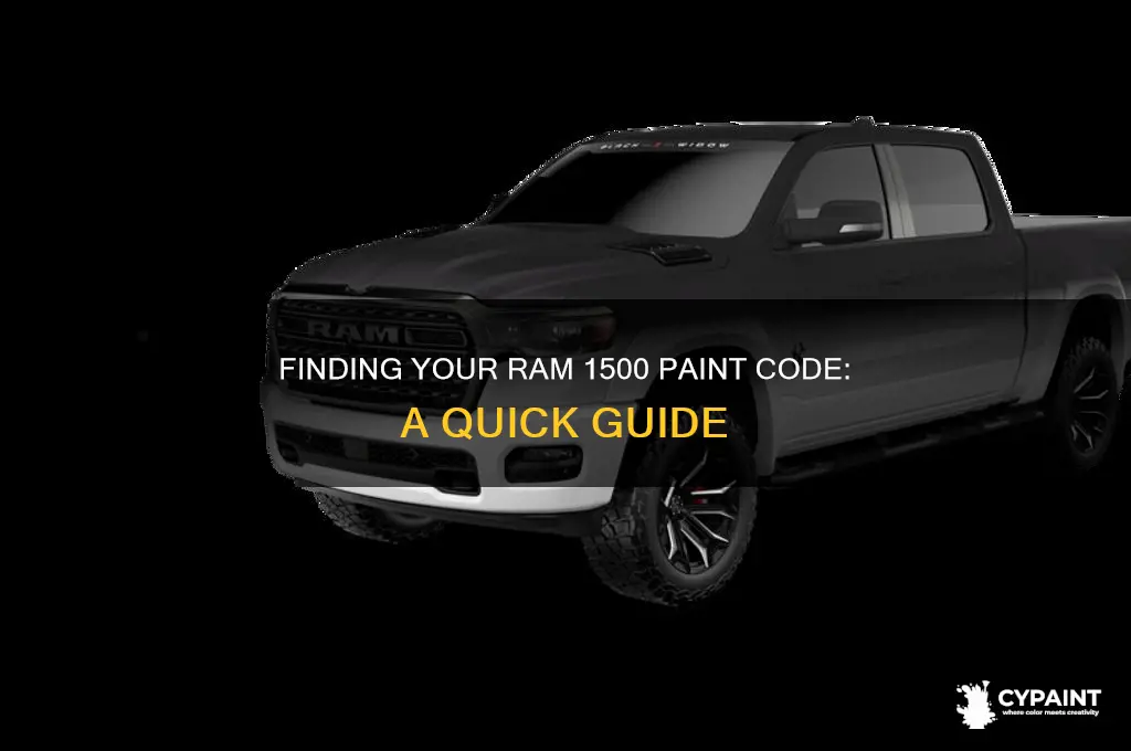 how to determined the paint code on a ram 1500