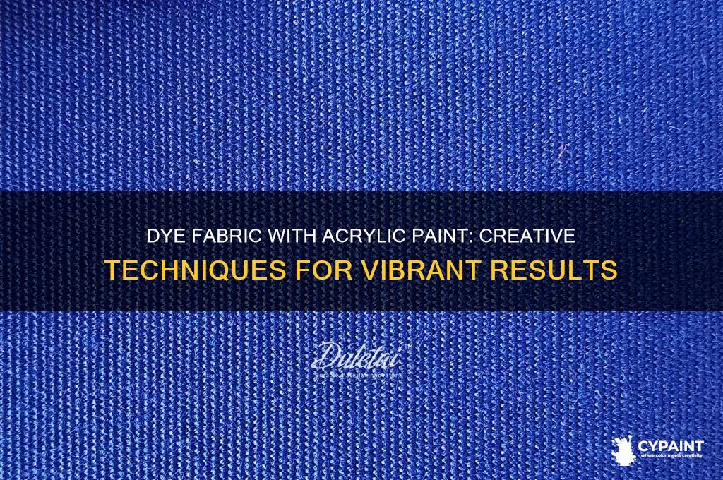 how to die fabirc with arylic paint
