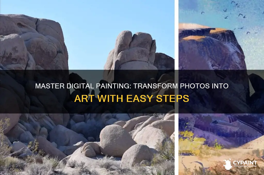 how to digital painting from photo tutorial