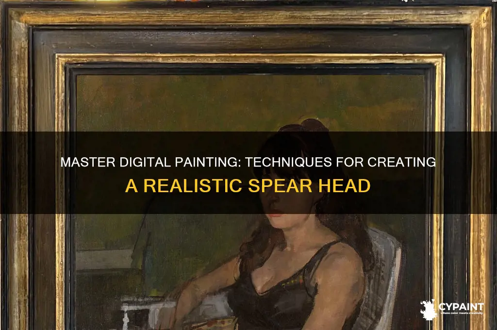 how to digitally paint a spear head