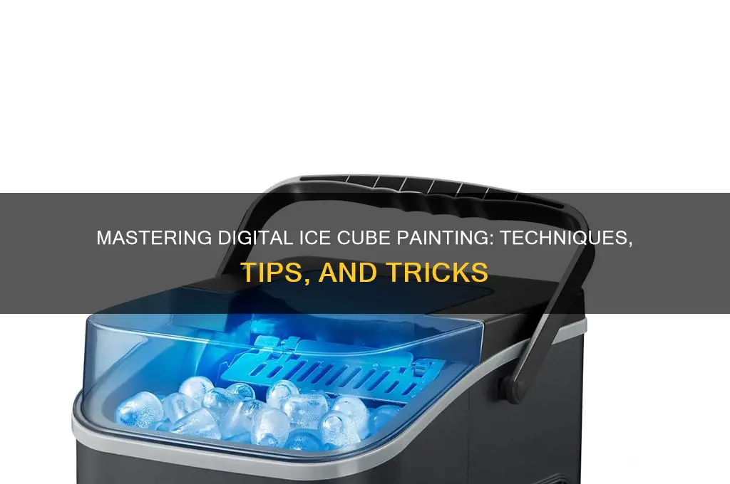 how to digitally paint an ice cube