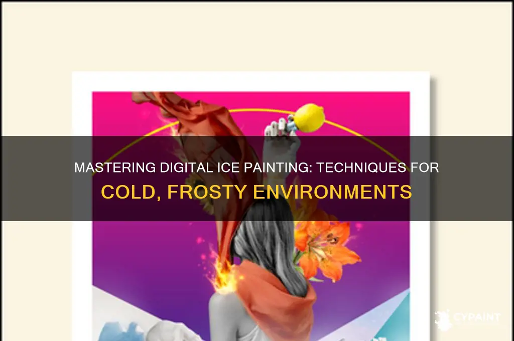 how to digitally paint an ice environment cold icing environment