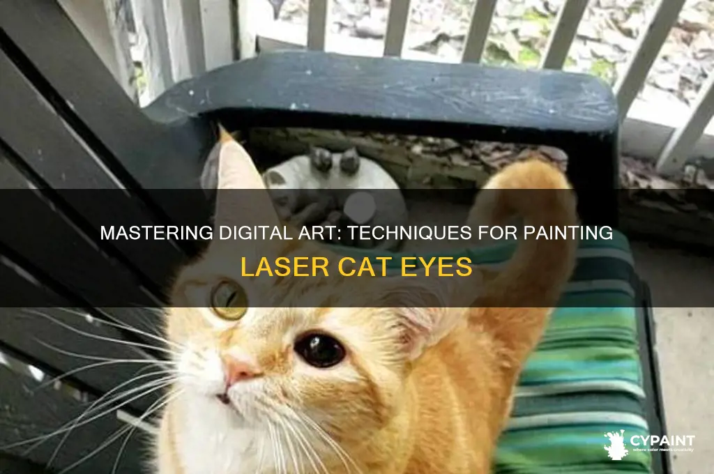 how to digitally paint laser cat eyes