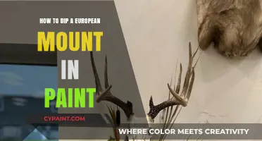 Mastering the Art of Dipping European Mounts in Paint