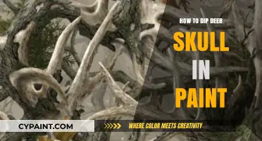 Creative Skull Art: Dipping Deer Skulls in Paint for Unique Decor