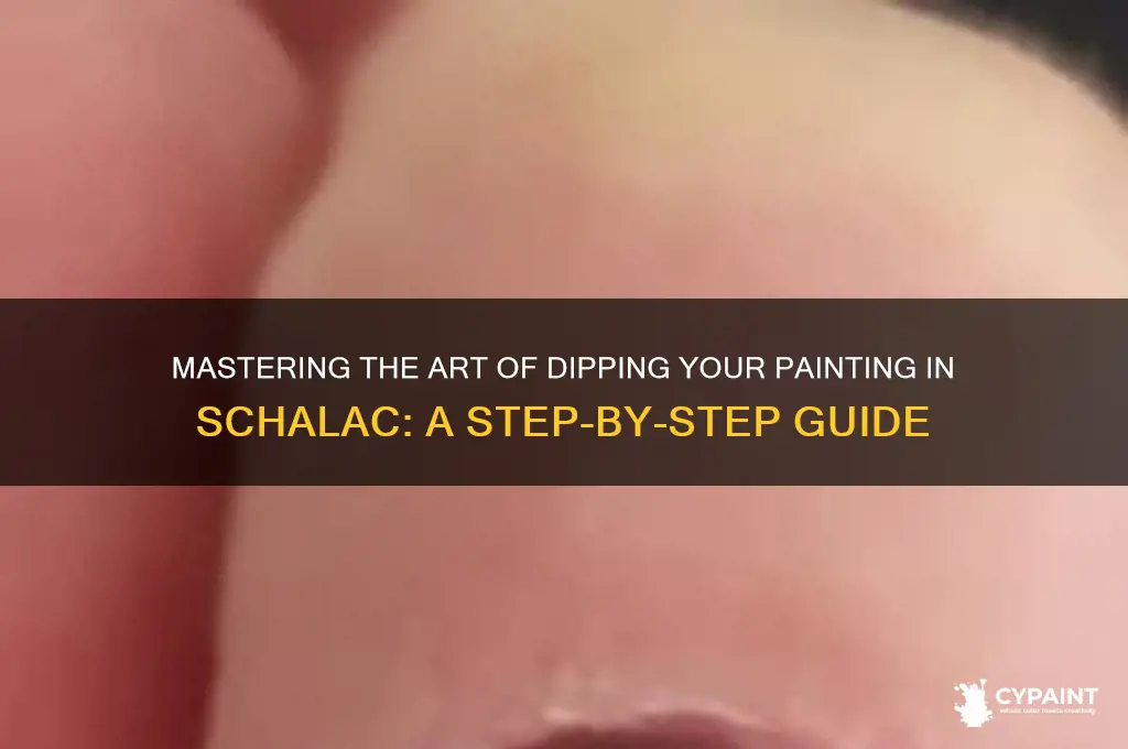 how to dip my painting in schalac