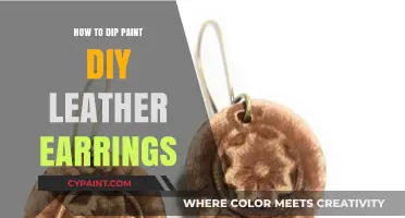 DIY Dip-Painted Leather Earrings: Easy Crafting Guide for Stylish Accessories