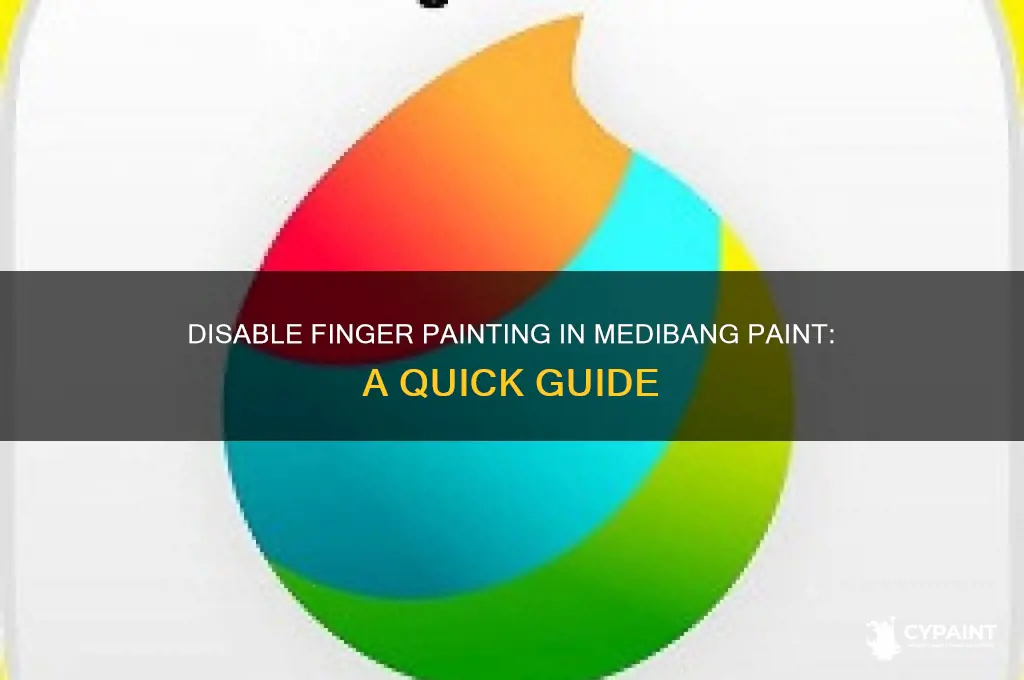 how to disable finger painting medibang paint