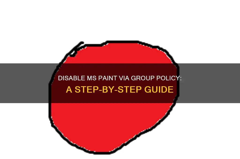 how to disable ms paint with group policy
