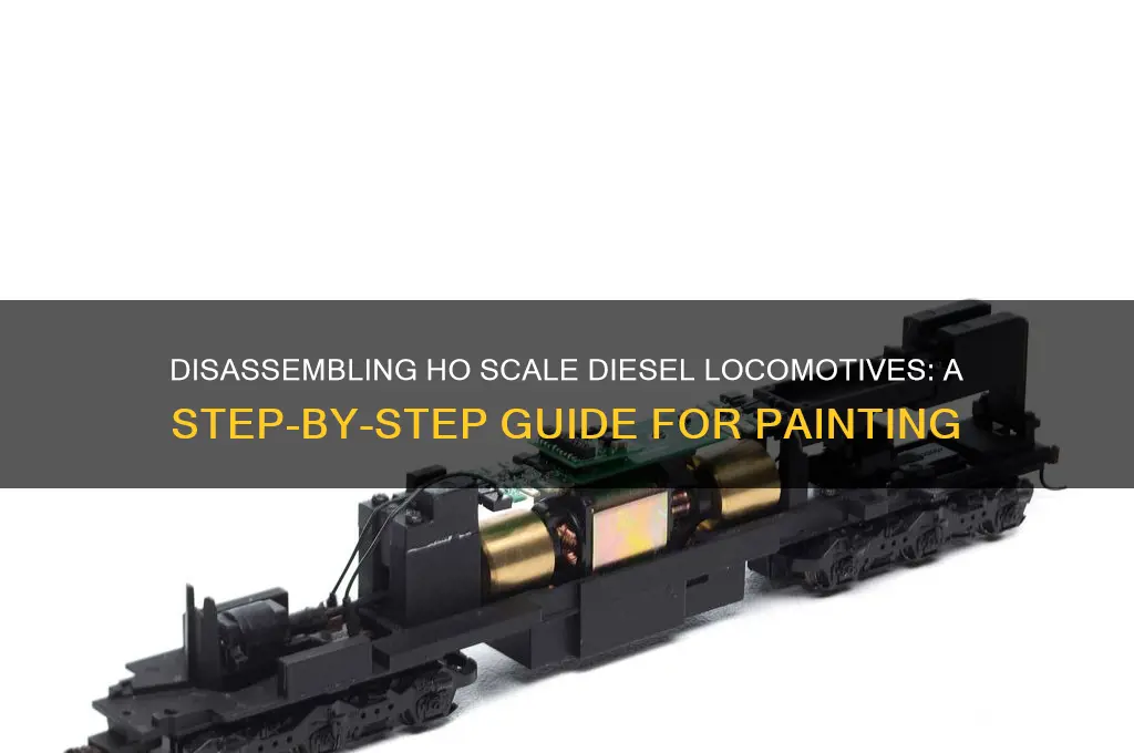 how to disassemble a ho scale diesel locomotive for painting