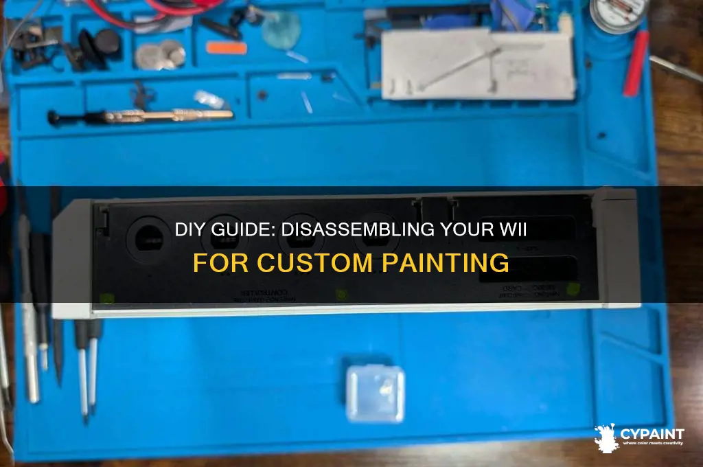 how to disassemble a wii to paint