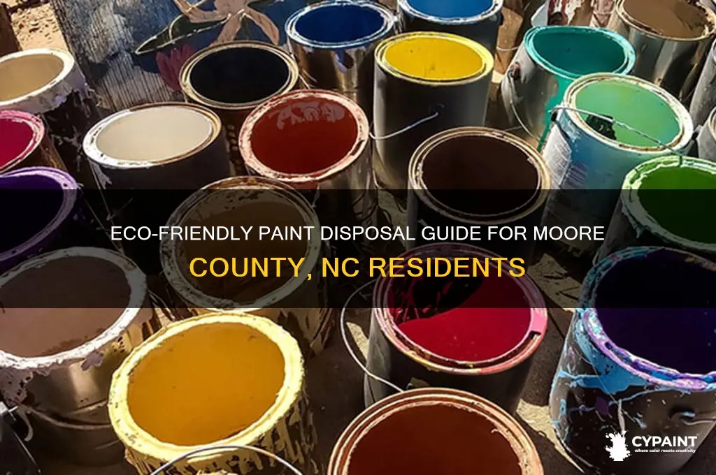 how to discard paint in moore county nc