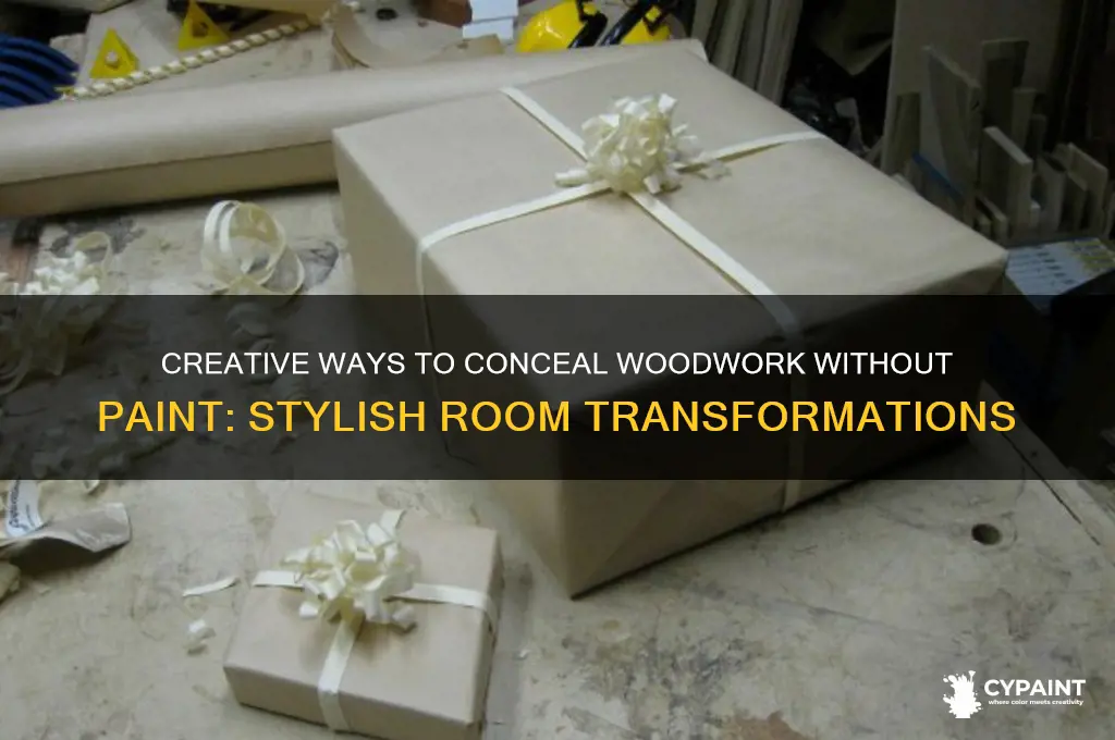 how to disguise woodwork in a room without painting it