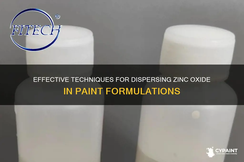 how to disperse zinc oxide in paint