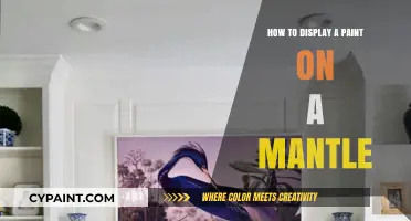 Elegant Mantle Display: Showcasing Your Paint with Style and Flair