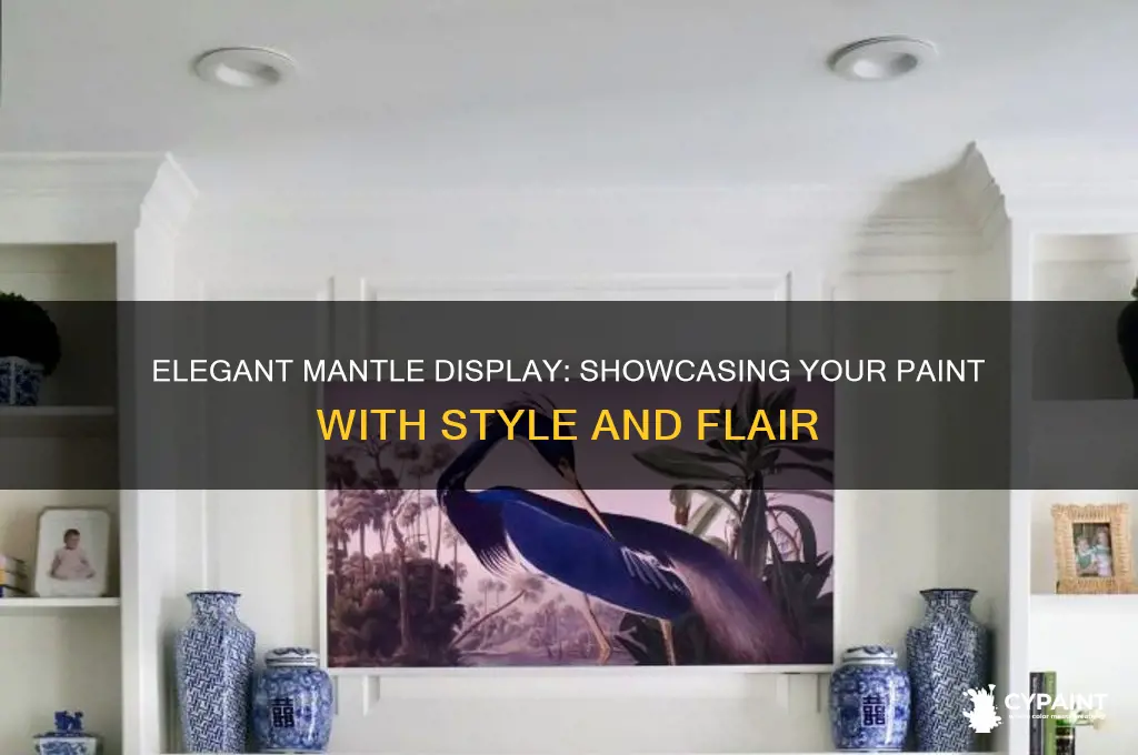 how to display a paint on a mantle