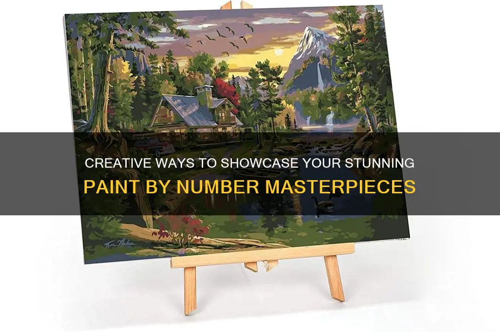 how to display paint by number paintings