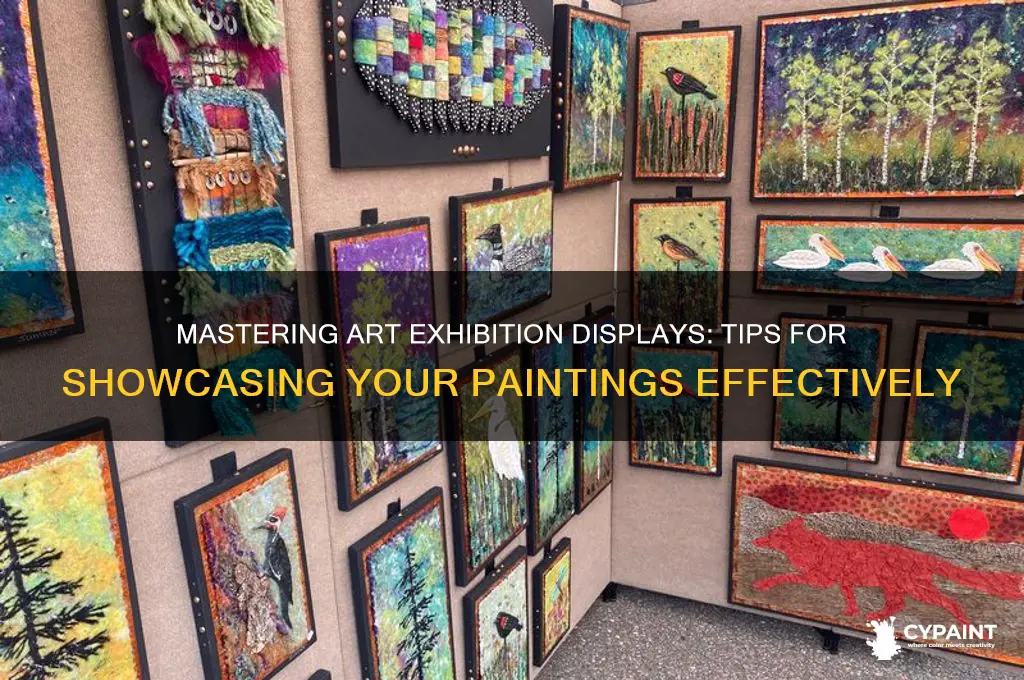 how to display painting in an art exibisstion