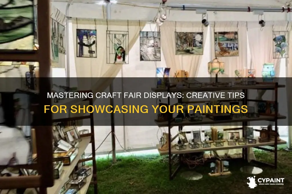 how to display paintings at a craft fair