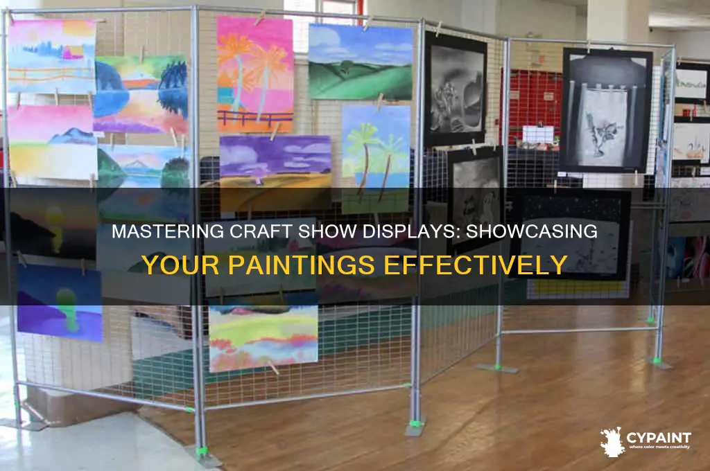 how to display paintings at a craft show