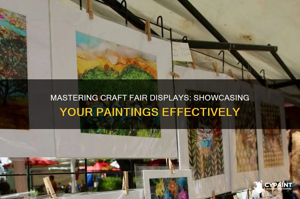 how to display paintings at craft fair