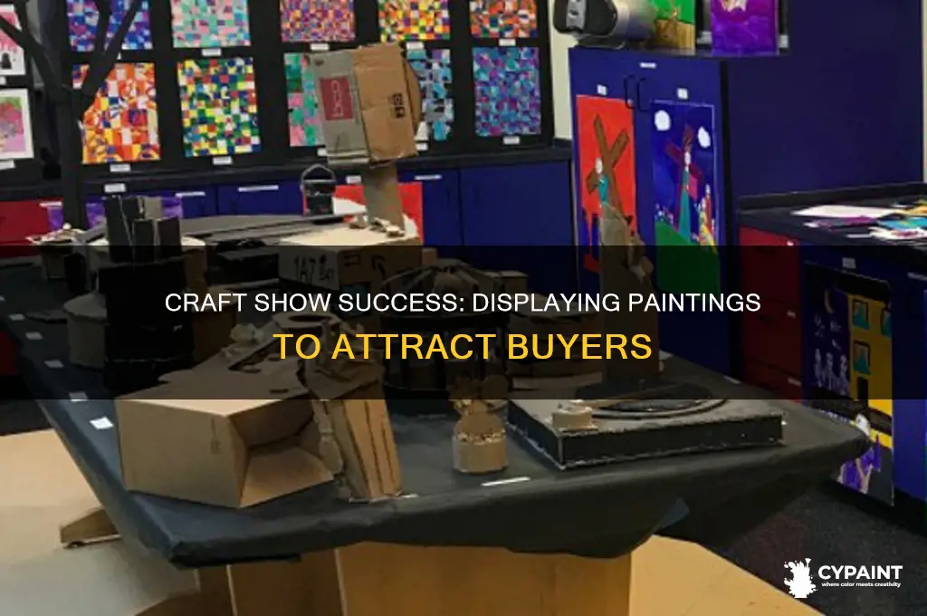 how to display paintings for sale at a craft show