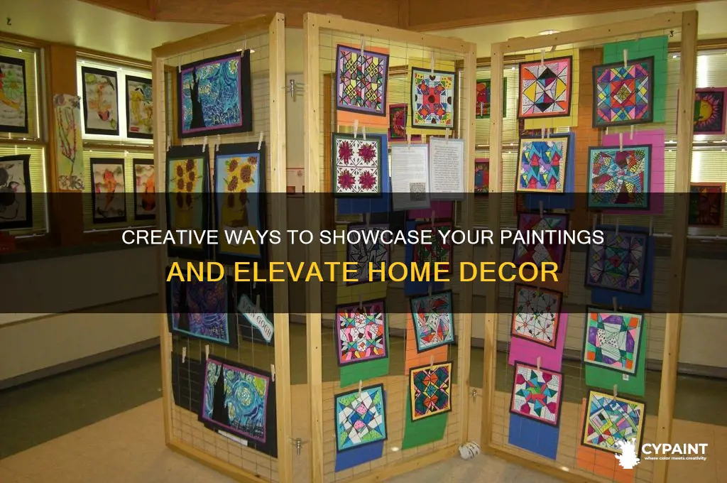 how to display paintings in your home