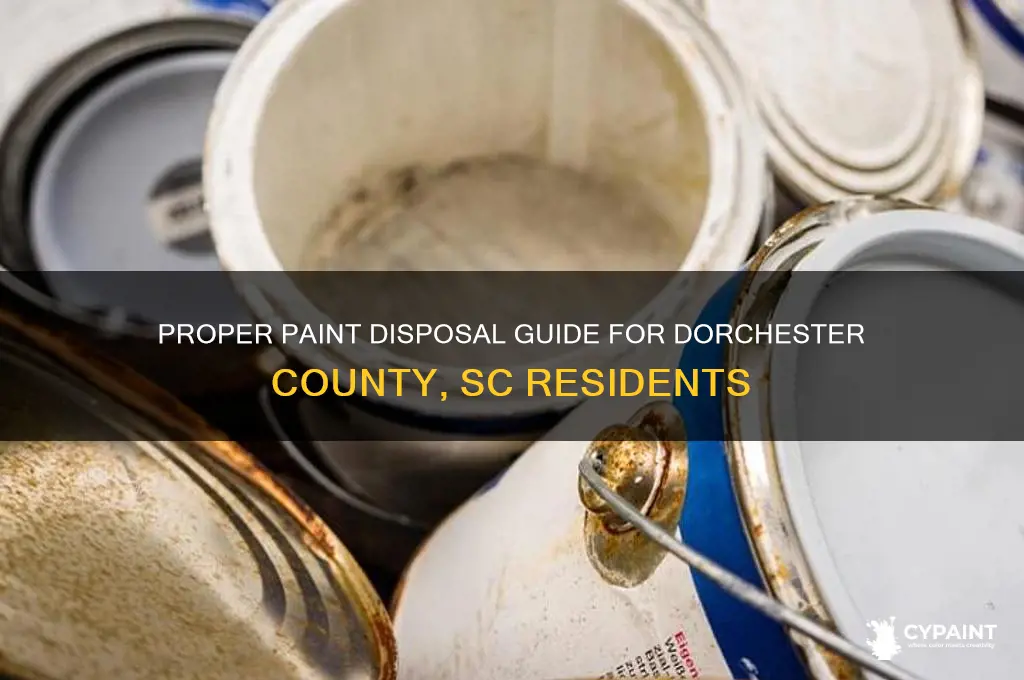 how to disposal of paint dorchester county sc