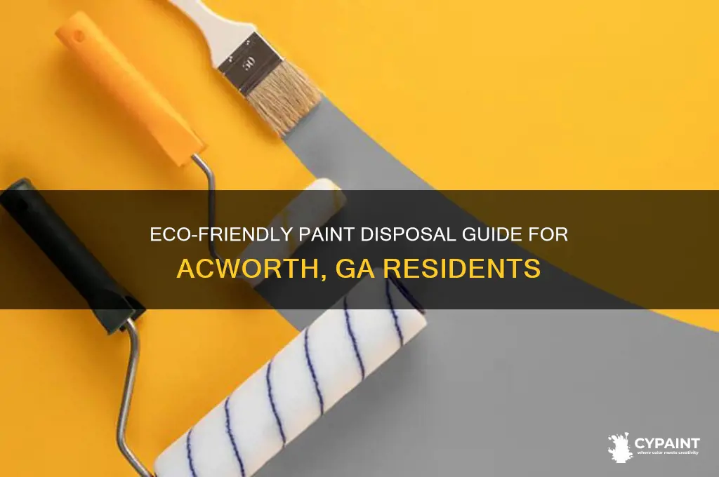 how to disposal of paint in acworth ga