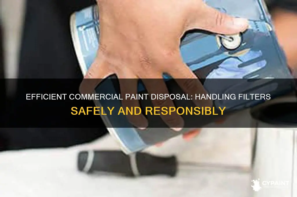 how to dispose of commercial paint both filters
