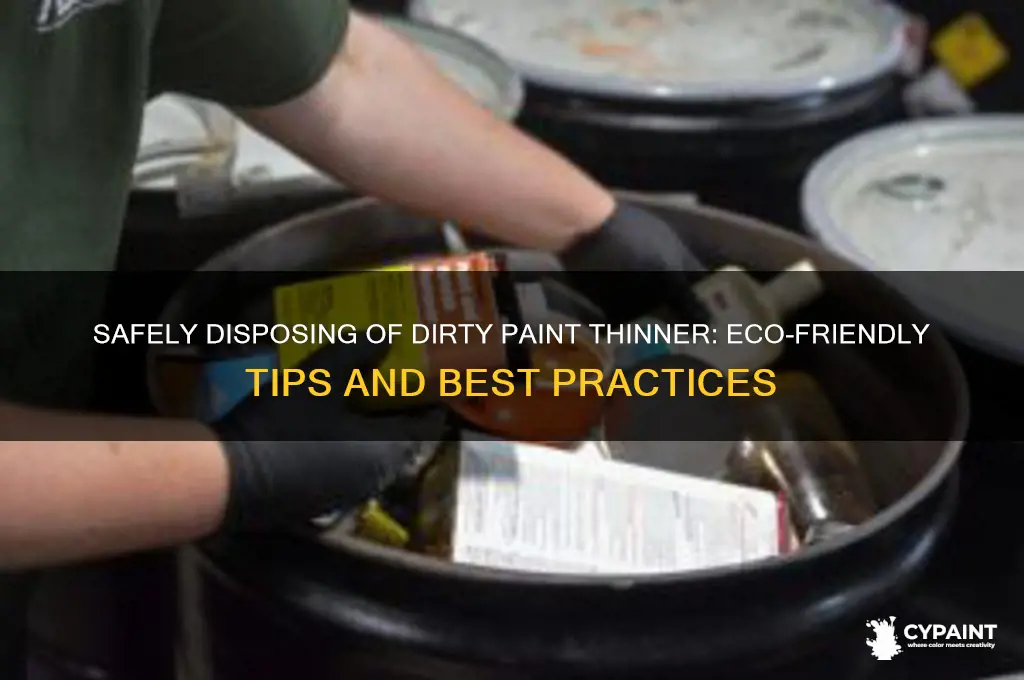 how to dispose of dirty paint thinner