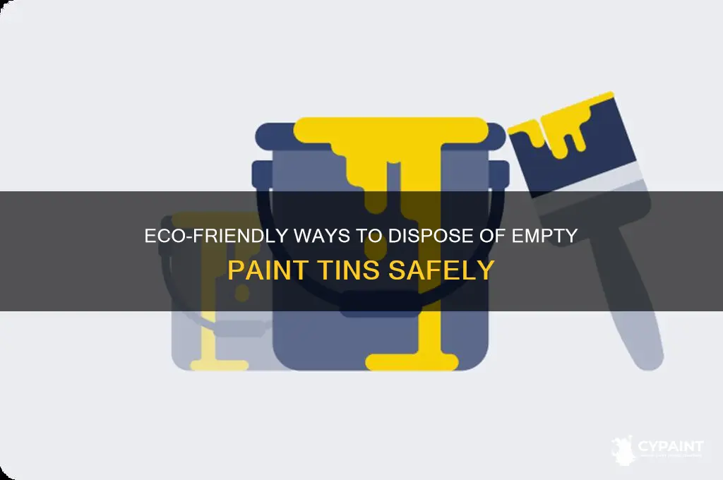 how to dispose of empty paint tins