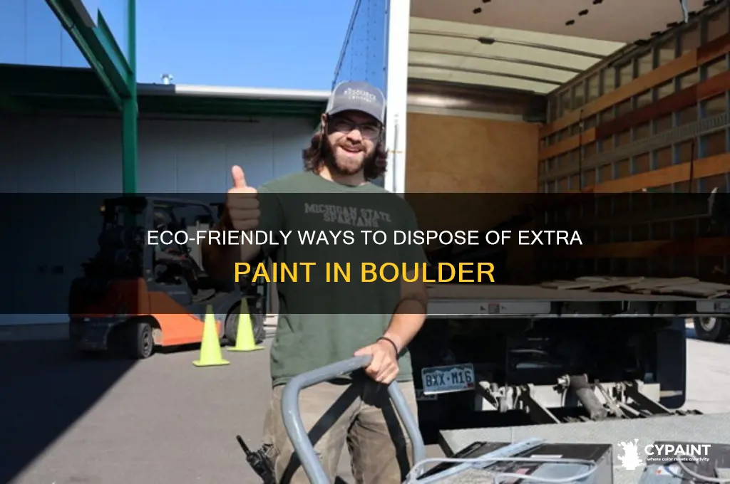 how to dispose of extra paint boulder