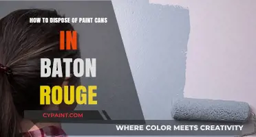 Dispose Paint Cans in Baton Rouge the Right Way