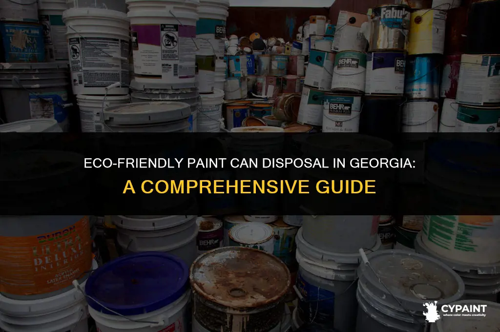 how to dispose of paint cans in ga