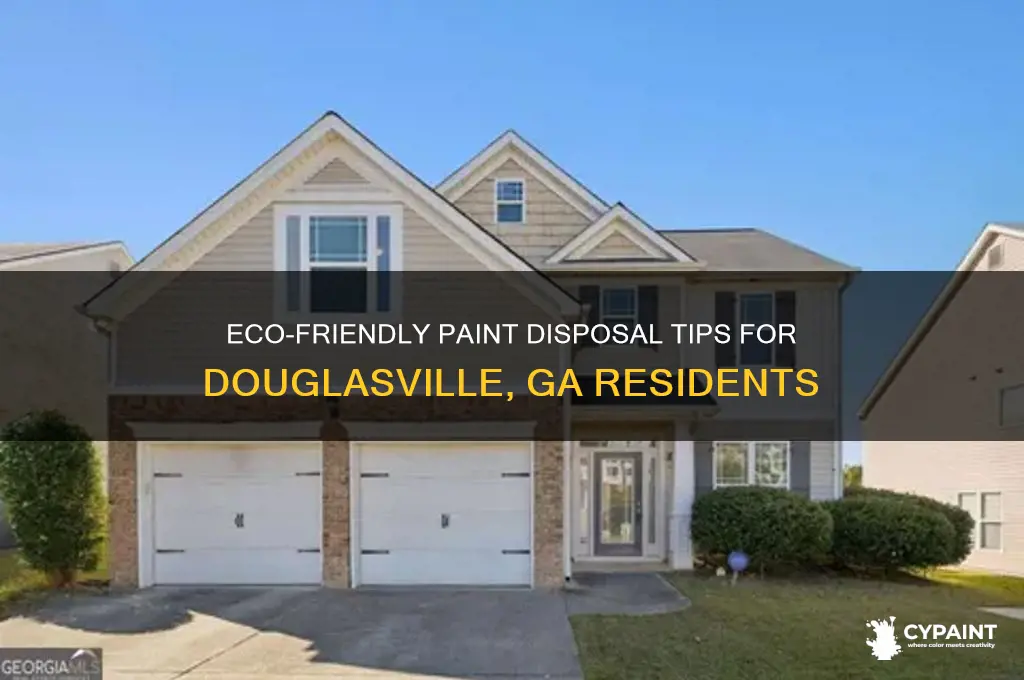 how to dispose of paint douglasville ga