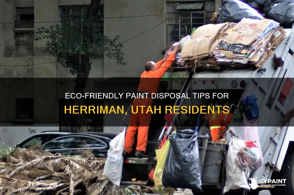 how to dispose of paint herriman utah