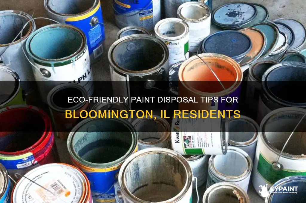 how to dispose of paint in bloomington il
