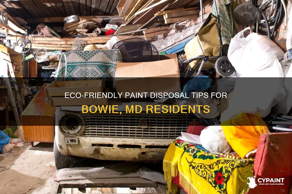 how to dispose of paint in bowie md