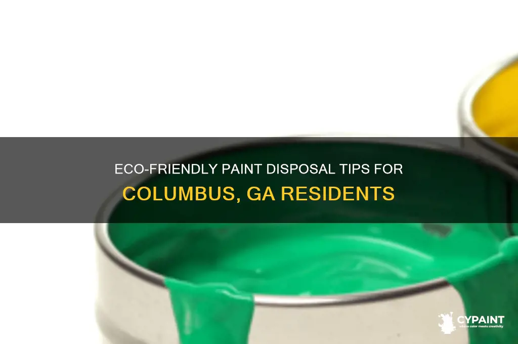 how to dispose of paint in columbus ga