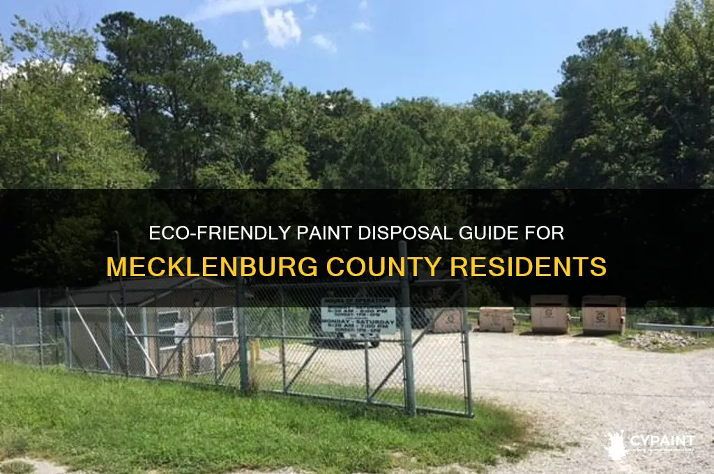 how to dispose of paint in mecklenburg county