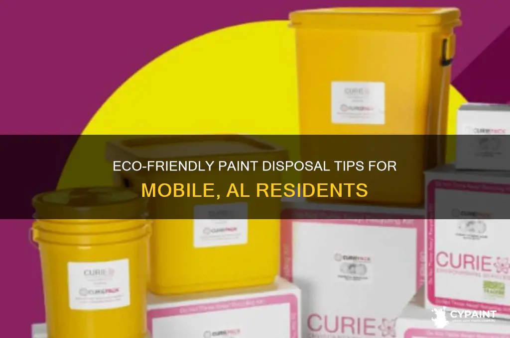 how to dispose of paint in mobile al