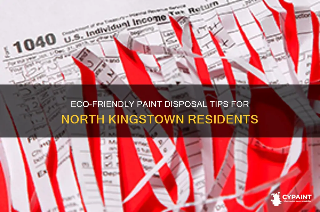 how to dispose of paint in north kingstownm