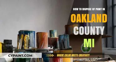 Dispose of Paint in Oakland County: A Guide
