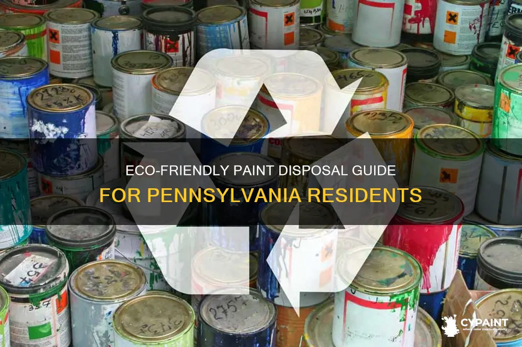 how to dispose of paint in pa
