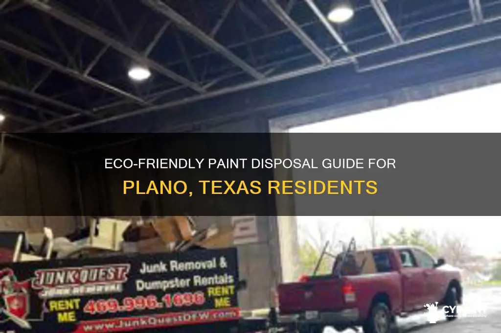 how to dispose of paint in plano texas