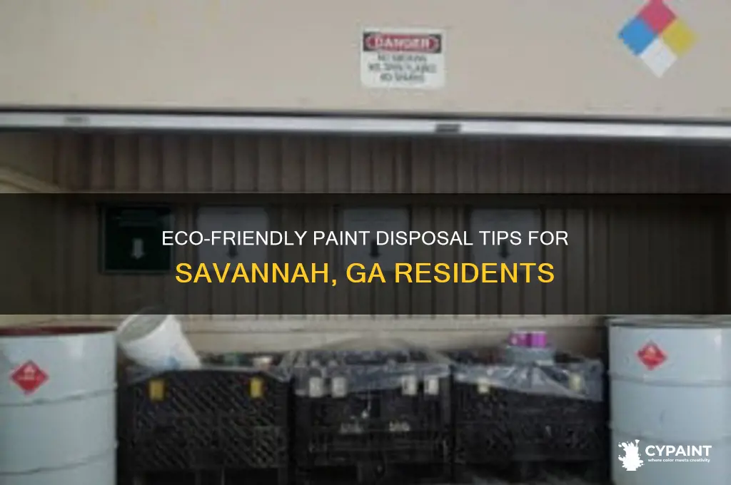 how to dispose of paint in savannah ga