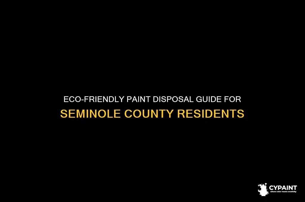 how to dispose of paint in seminole county
